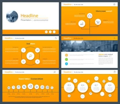 White elements of infographics for minimalist design Stock Illustration