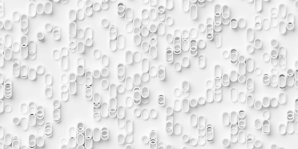White ellipses and circles vertically stretched frames geometry shapes back.. Stock-Illustration