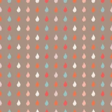 White embroidered diamonds pattern.Vector seamless illustration. Stock Illustration