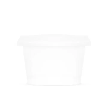 White Empty Blank Plastic Cup Stock Illustration