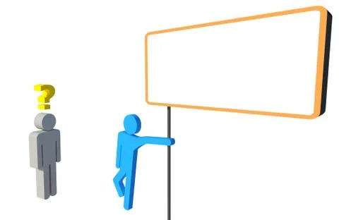 White empty board Stock Illustration