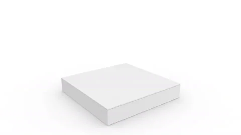 White empty box for candies and other products and goods open 库存影片 85906657
