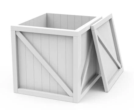 White empty box Stock Illustration