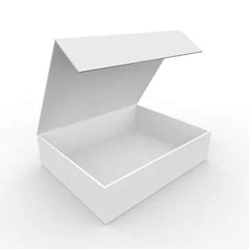 White empty box Stock Illustration