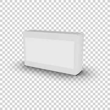 White Empty Box for Mockup Design Stock Illustration