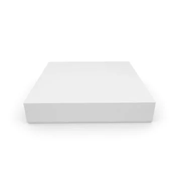 White empty box for products and goods on white isolated background Stock Illustration