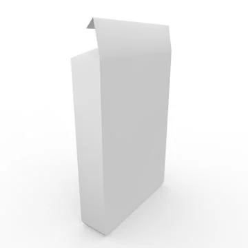 White empty box for tablets and other products Stock Illustration