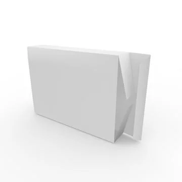 White empty box for tablets and other products Stock Illustration