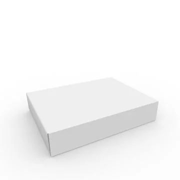 White empty box for tablets and other products Stock Illustration