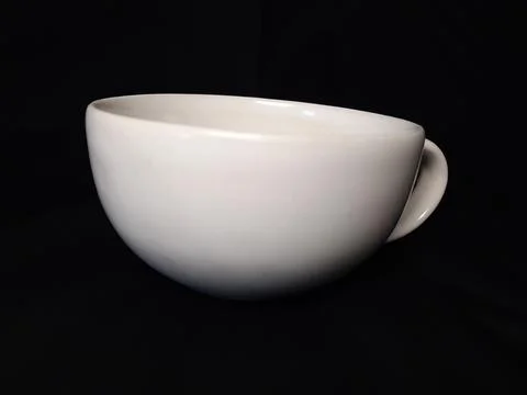 White empty coffee cup Stock Photos