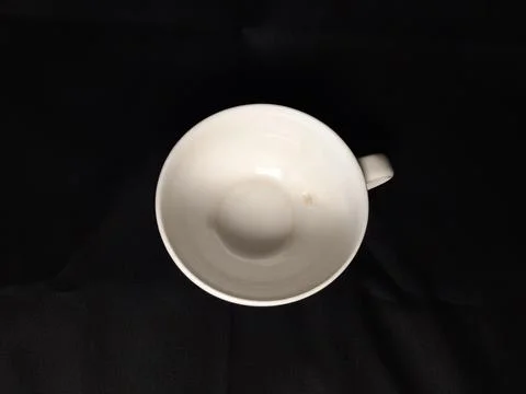 White empty coffee cup Stock Photos