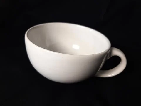 White empty coffee cup Stock Photos
