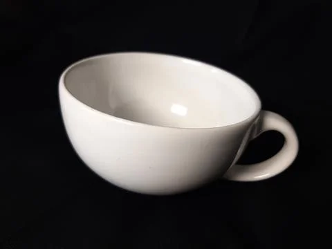 White empty coffee cup Stock Photos