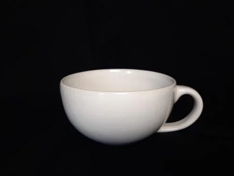 White empty coffee cup Stock Photos