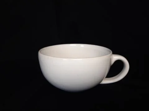 White empty coffee cup Stock Photos