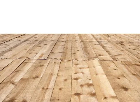 White empty copy space and wooden floor decoration for background. Stock Photos