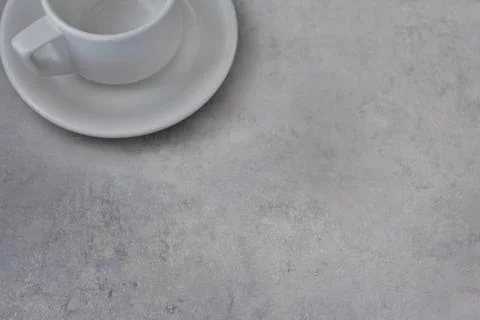 White empty cup of coffee Stock Photos