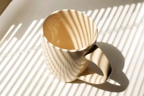 White empty cup Stock Photos