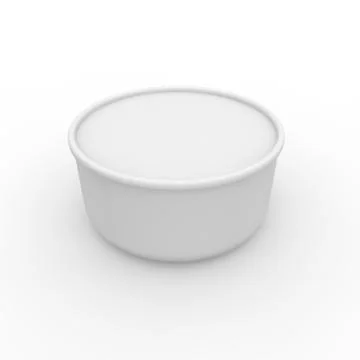 White empty jar with a lid Stock Illustration
