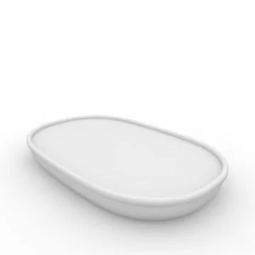 White empty jar with a lid Stock Illustration