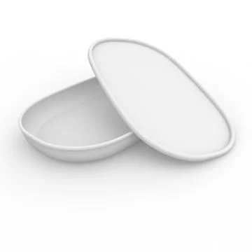 White empty jar with a lid Stock Illustration