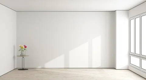 White empty living room Stock Illustration
