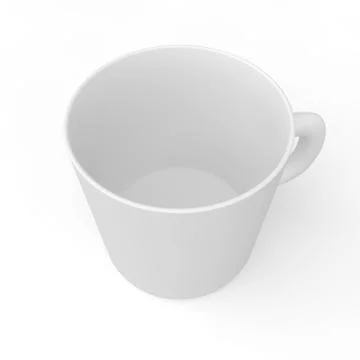 White empty mug Stock Illustration