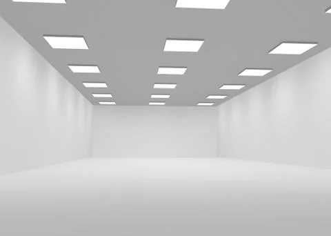 White empty office space Stock Illustration