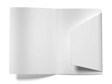 White empty open folder Illustrazione stock