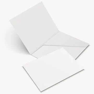 White empty open folder template Illustrazione stock