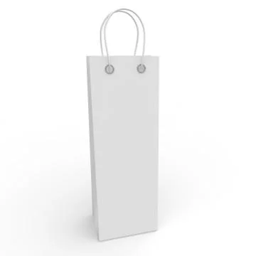 White empty package for bottles 스톡 일러스트