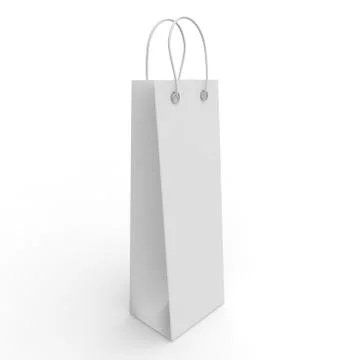 White empty package for bottles Stock Illustration