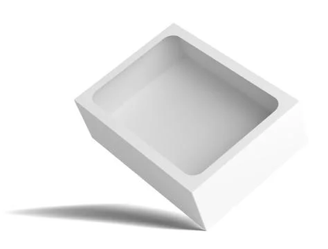 White empty packing cardboard box Illustrazione stock