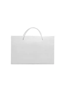 White empty Paper bag isolated on white background for design Foto stock