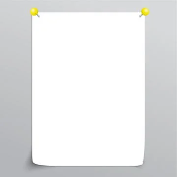White Empty paper sheet イラスト素材