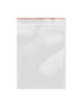 White empty plastic packaging with zipper Stock Illustration
