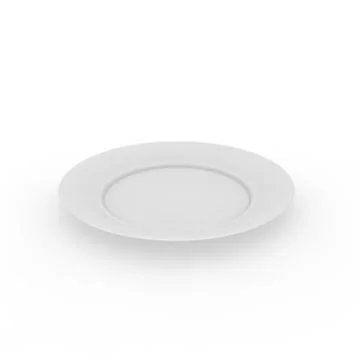 White empty plate on the floor Stock Illustration