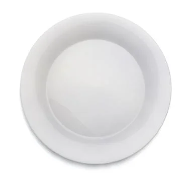 White empty plate Stock Illustration