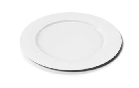 White empty plate Illustrazione stock