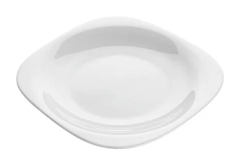 White empty plate Stock Photos