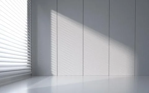 White empty room, 3d rendering. Ilustración de archivo