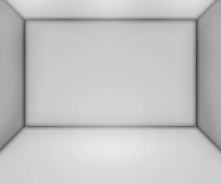 White empty room backdrop Stock Illustration