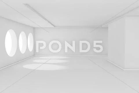 White empty room Stock Illustration