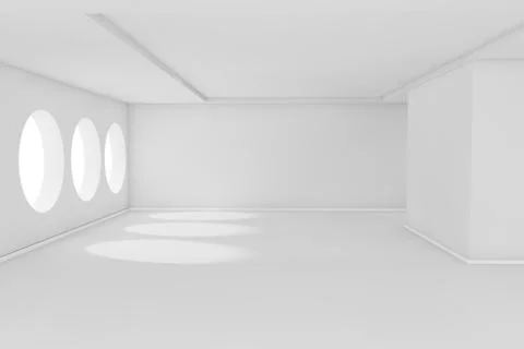 White empty room Stock-Illustration