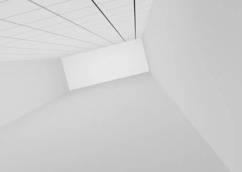 White empty room for a shop or office Stock Illustration