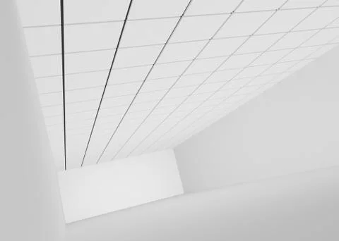 White empty room for a shop or office Stock Illustration