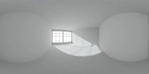 White empty room with sunlight from window HDRI map Stock Footage 150620626
