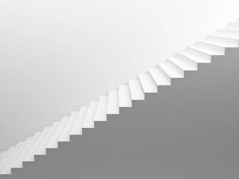 White empty stairs Stock-Illustration