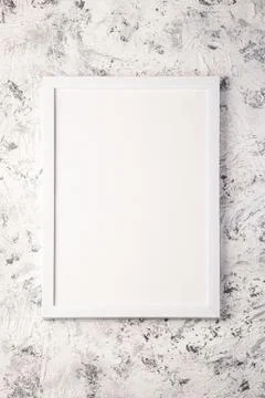 White empty template picture frame Stock Photos