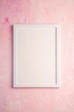 White empty template picture frame Stock Photos